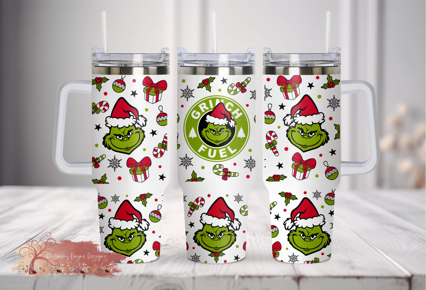 Grinch Fuel Christmas 40oz Tumbler