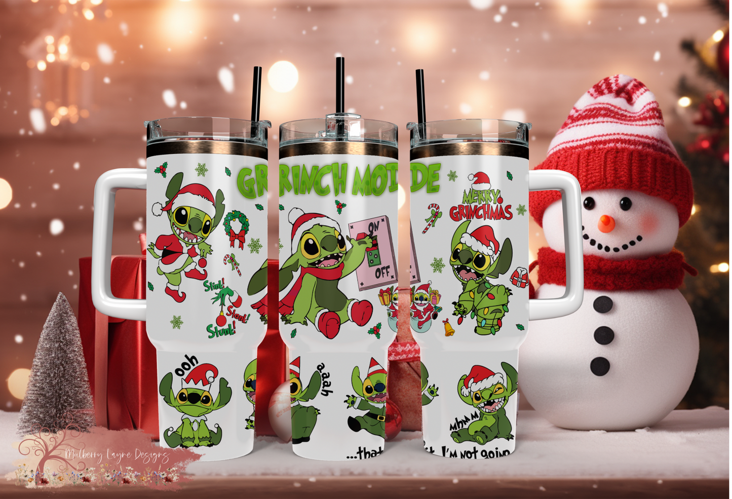 Christmas Alien Grinch 40oz Tumbler