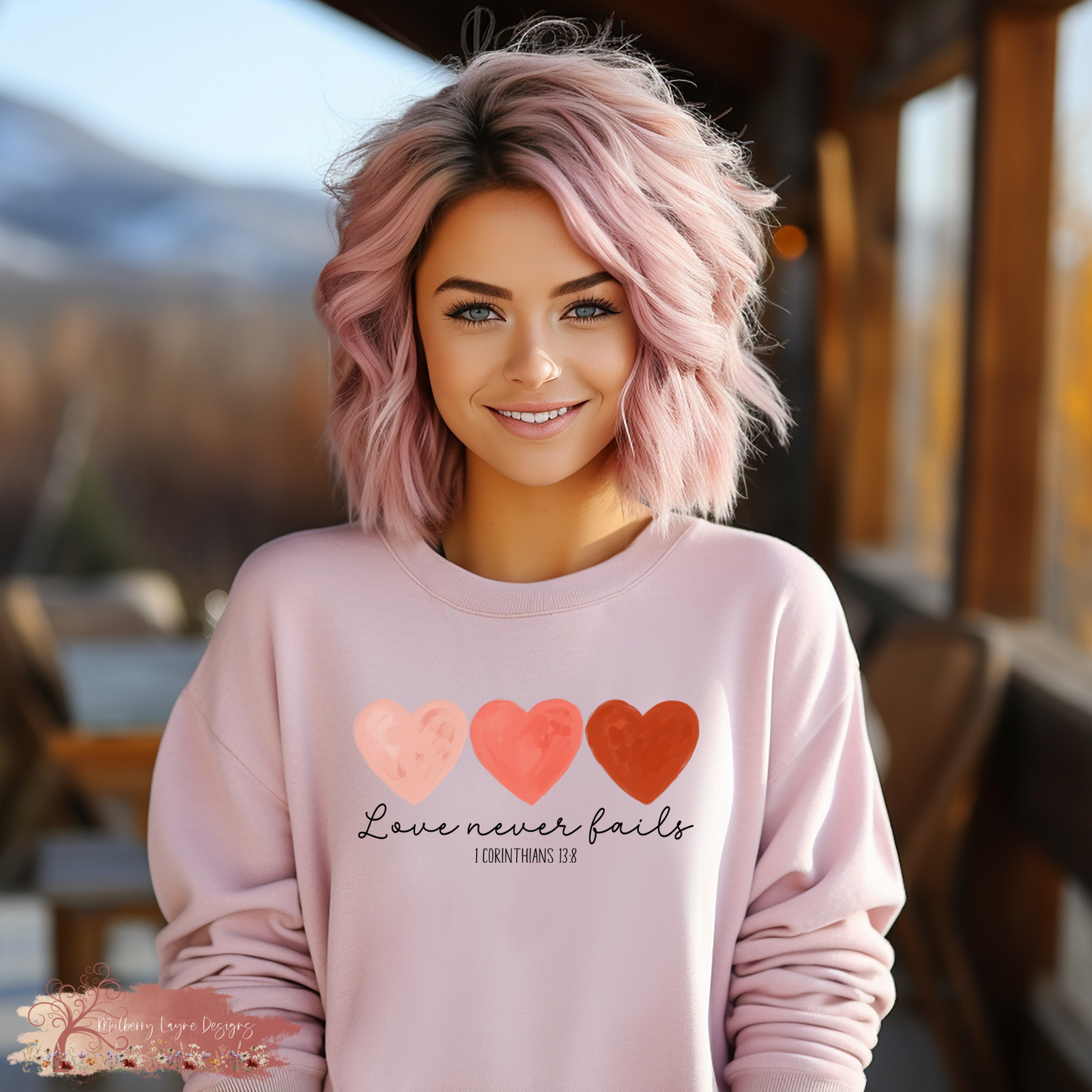 Love Never Fails Sweatshirt