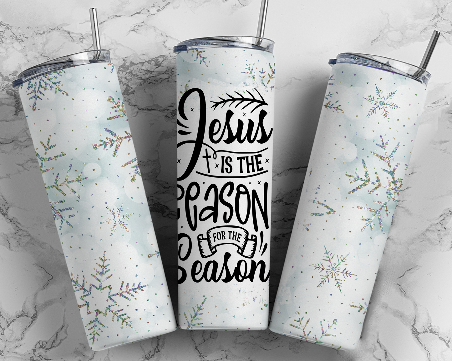 Jesus Is The Reason For The Season Skinny Tumbler