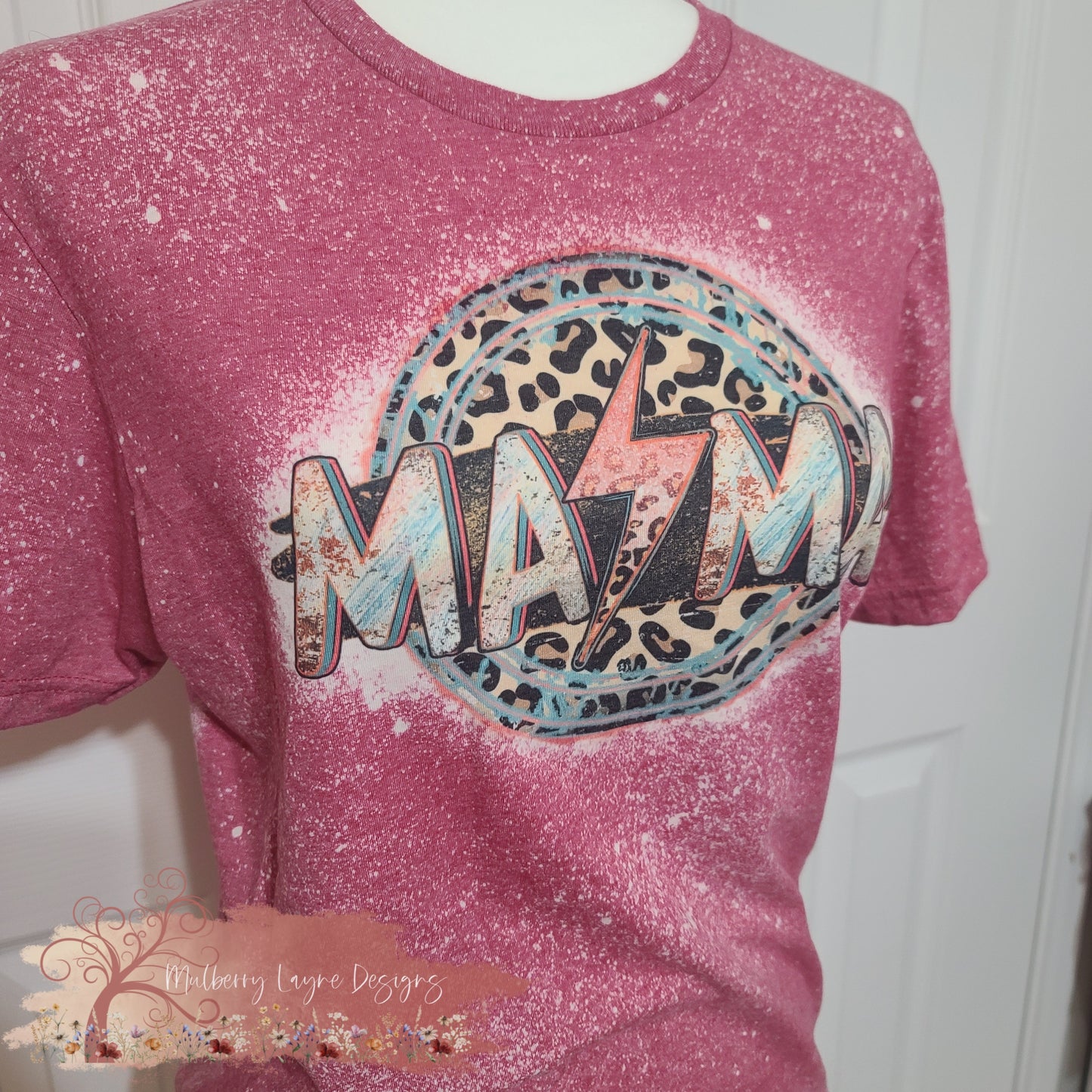 Mama Bolt Leopard Bleached Shirt