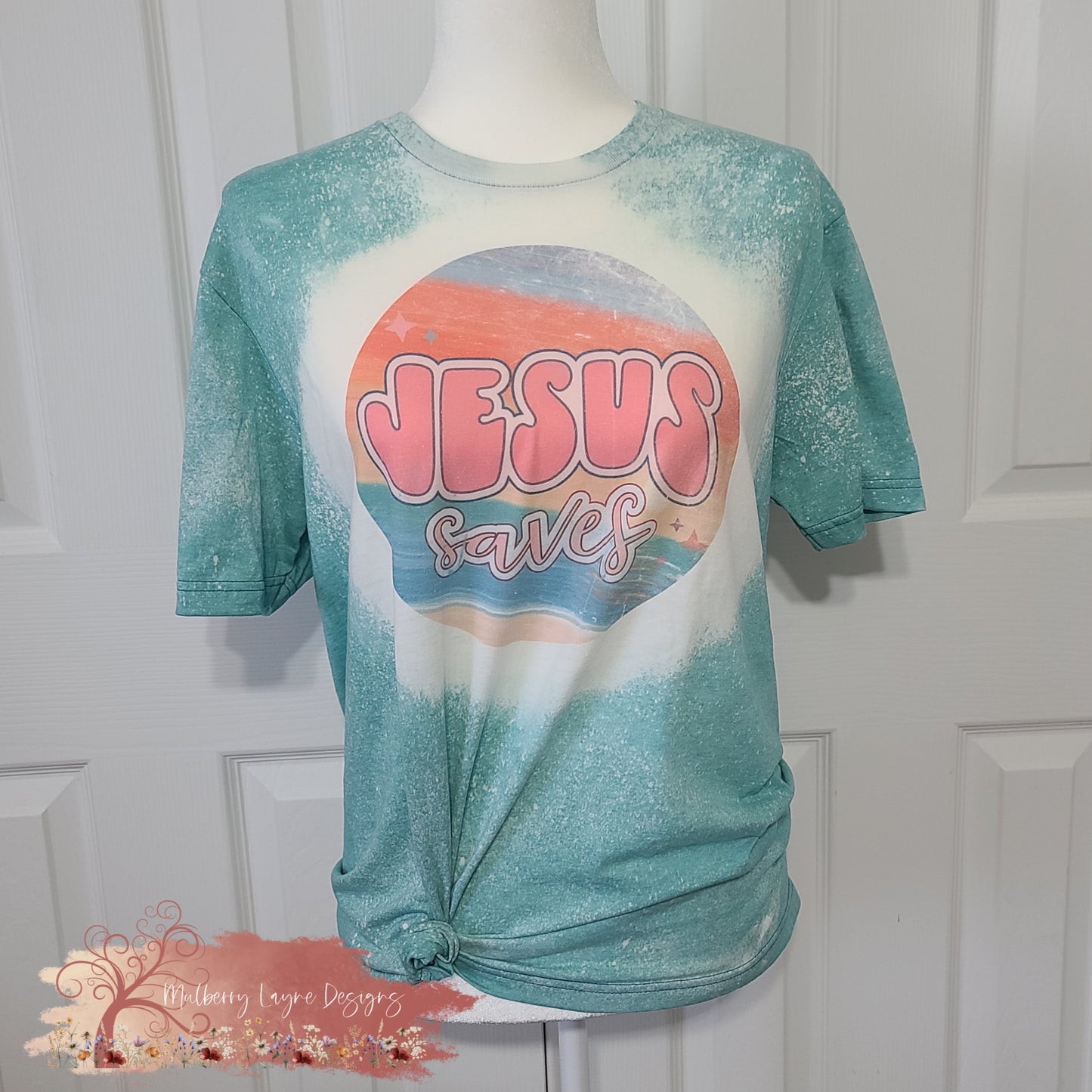 Jesus Saves Bleached Shirt