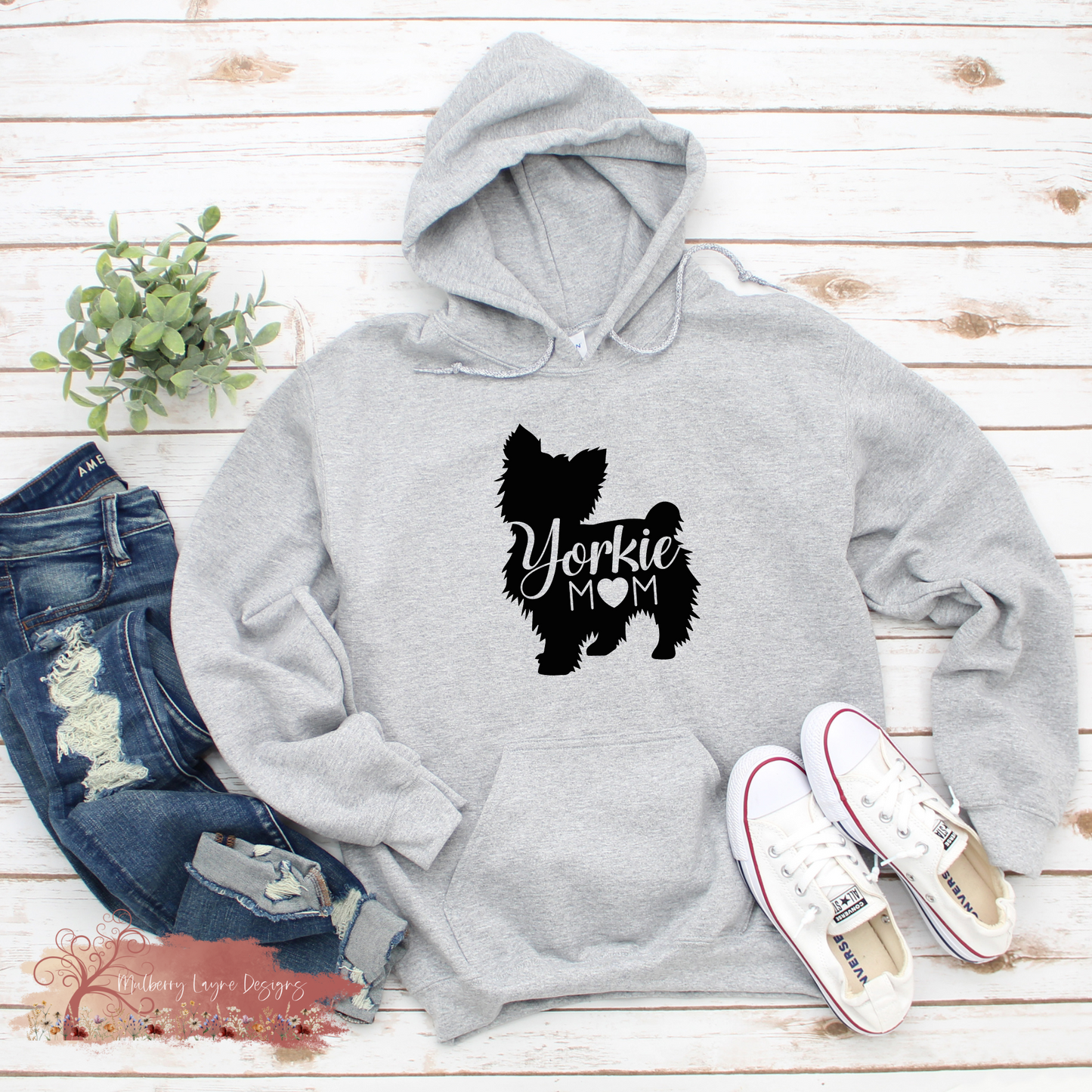 Yorkie Mom Hoodie