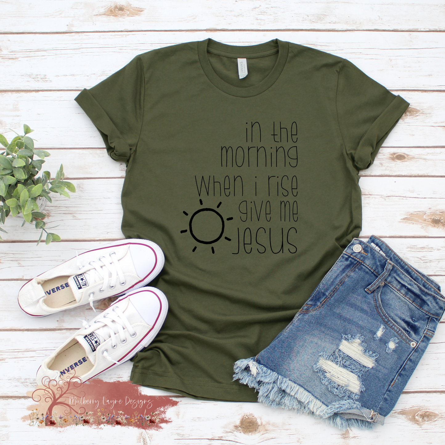 In The Morning When I Rise Give Me Jesus T-Shirt