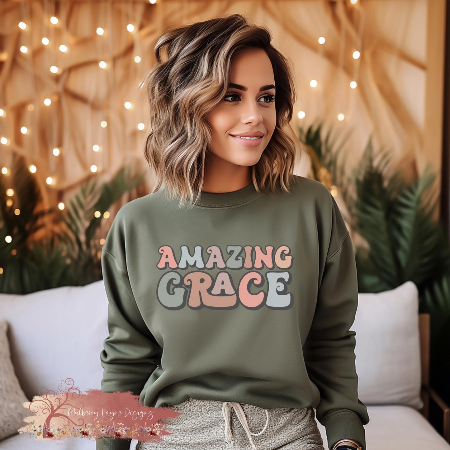 Amazing Grace Sweatshirt  |  Christian Sweatshirt