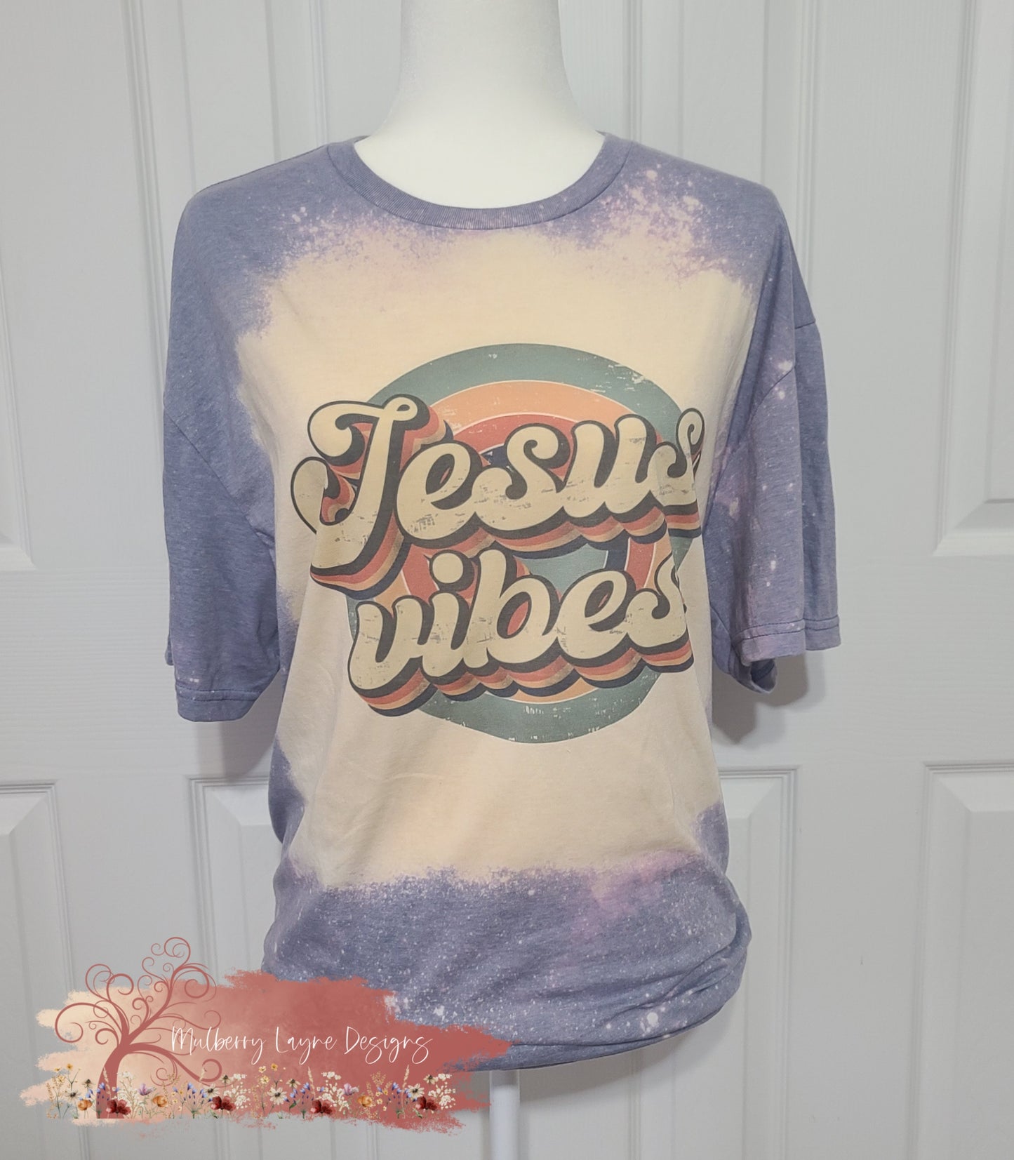 Jesus Vibes Bleached Shirt